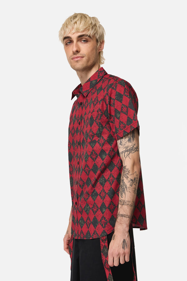 Black Friday - The End Goth SS Shirt - black-red
