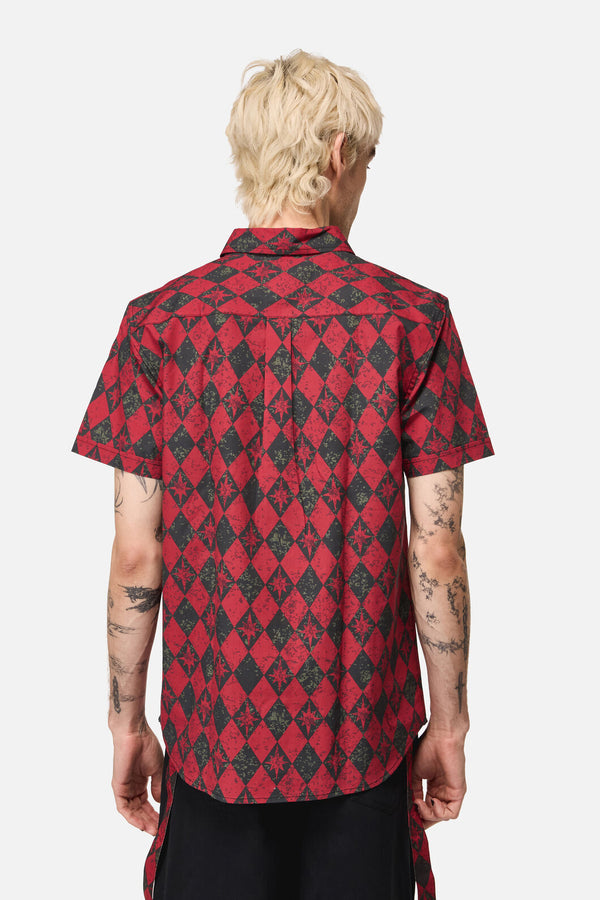 Black Friday - The End Goth SS Shirt - black-red