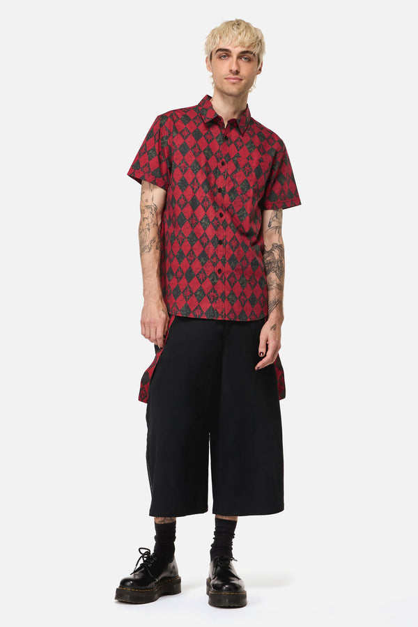 Black Friday - The End Goth SS Shirt - black-red