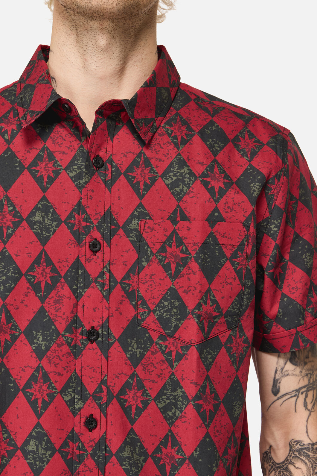 Black Friday - The End Goth SS Shirt - black-red