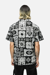 Black Friday - Crossed Oversized SS Shirt - black-white