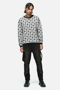 Black Friday - Glass Heart Knit - black-white