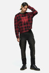 Black Friday - Suffer Tartan Knit Jumper - black-red