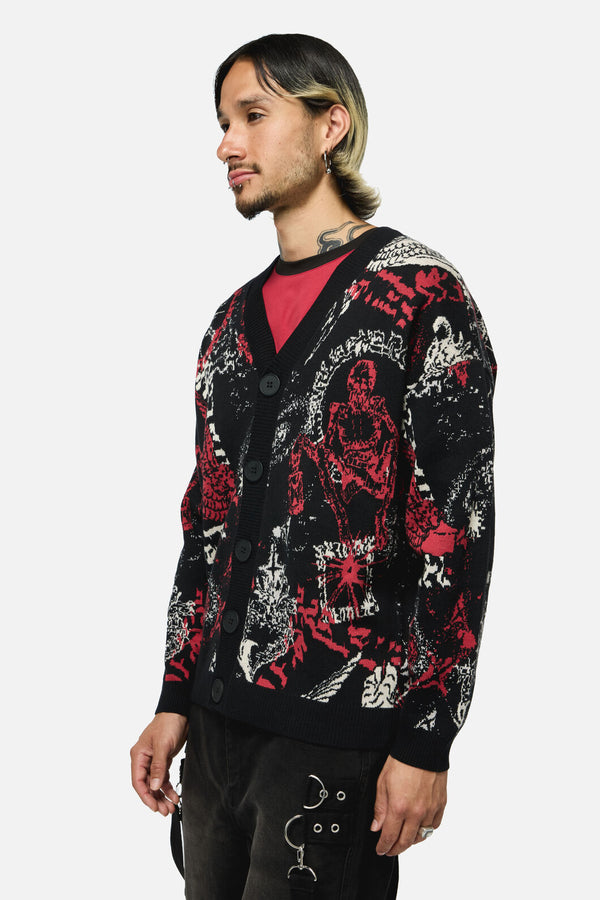 Black Friday - Purgatory Knit Cardi - black