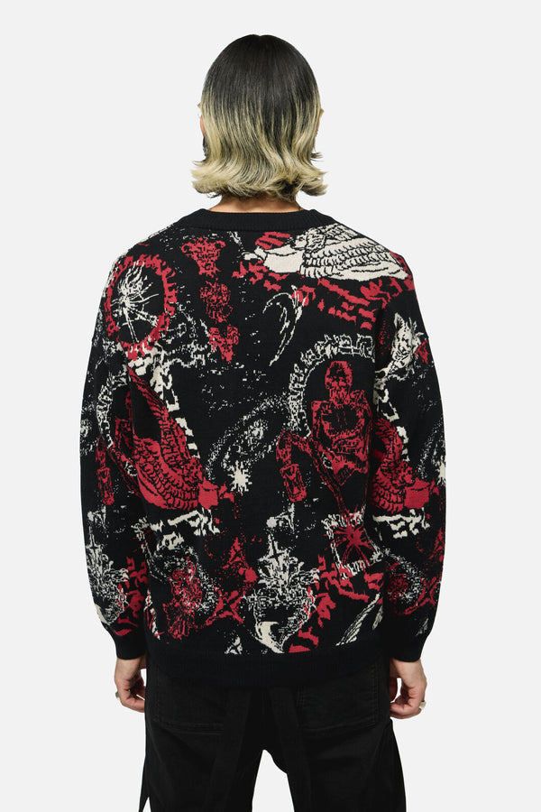 Black Friday - Purgatory Knit Cardi - black