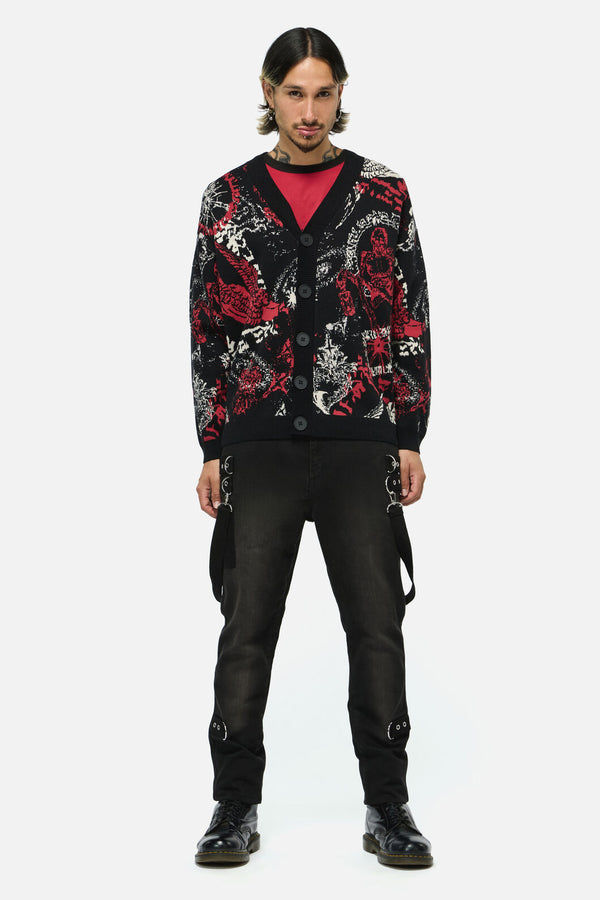 Black Friday - Purgatory Knit Cardi - black