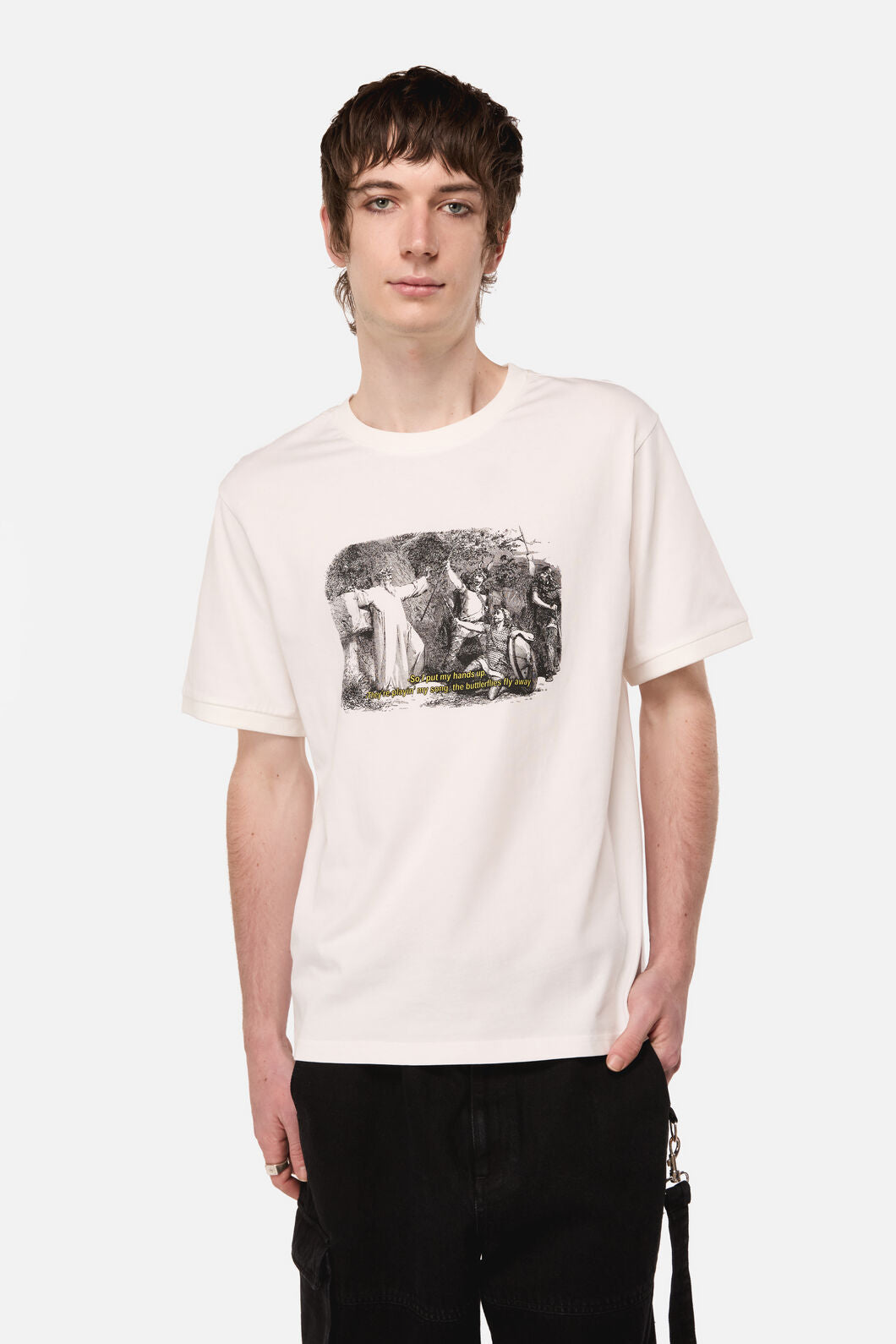 Black Friday - Medieval Graphic Tee - white