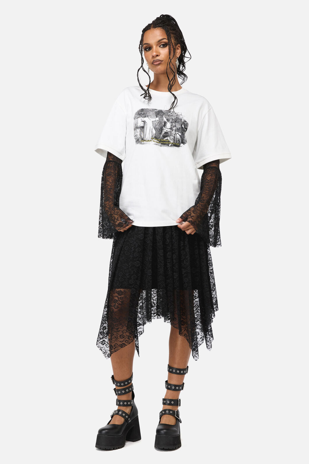 Black Friday - Medieval Graphic Tee - white