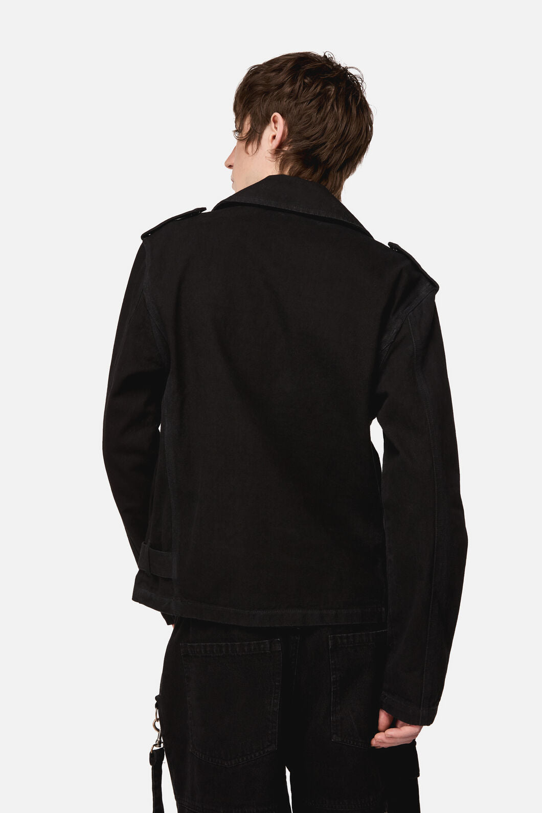 Black Friday - Midnight Denim Biker Jacket - black