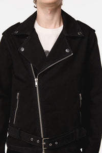 Black Friday - Midnight Denim Biker Jacket - black