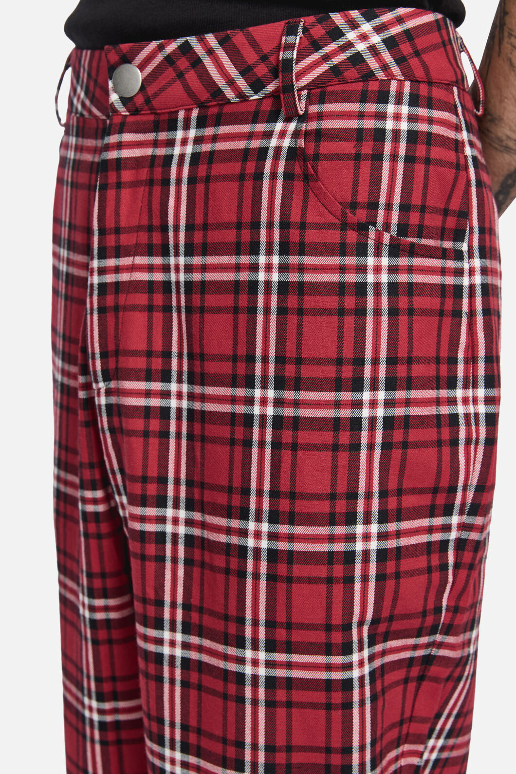 Black Friday - Louve Tartan Pant - red