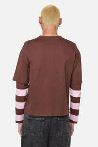 Black Friday - Increasing Silence LS Top - pink-brown
