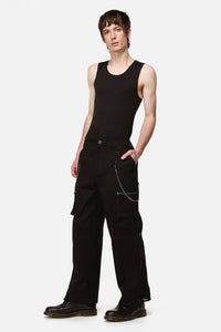 Black Friday - Your Grace Goth Zip Pant - black