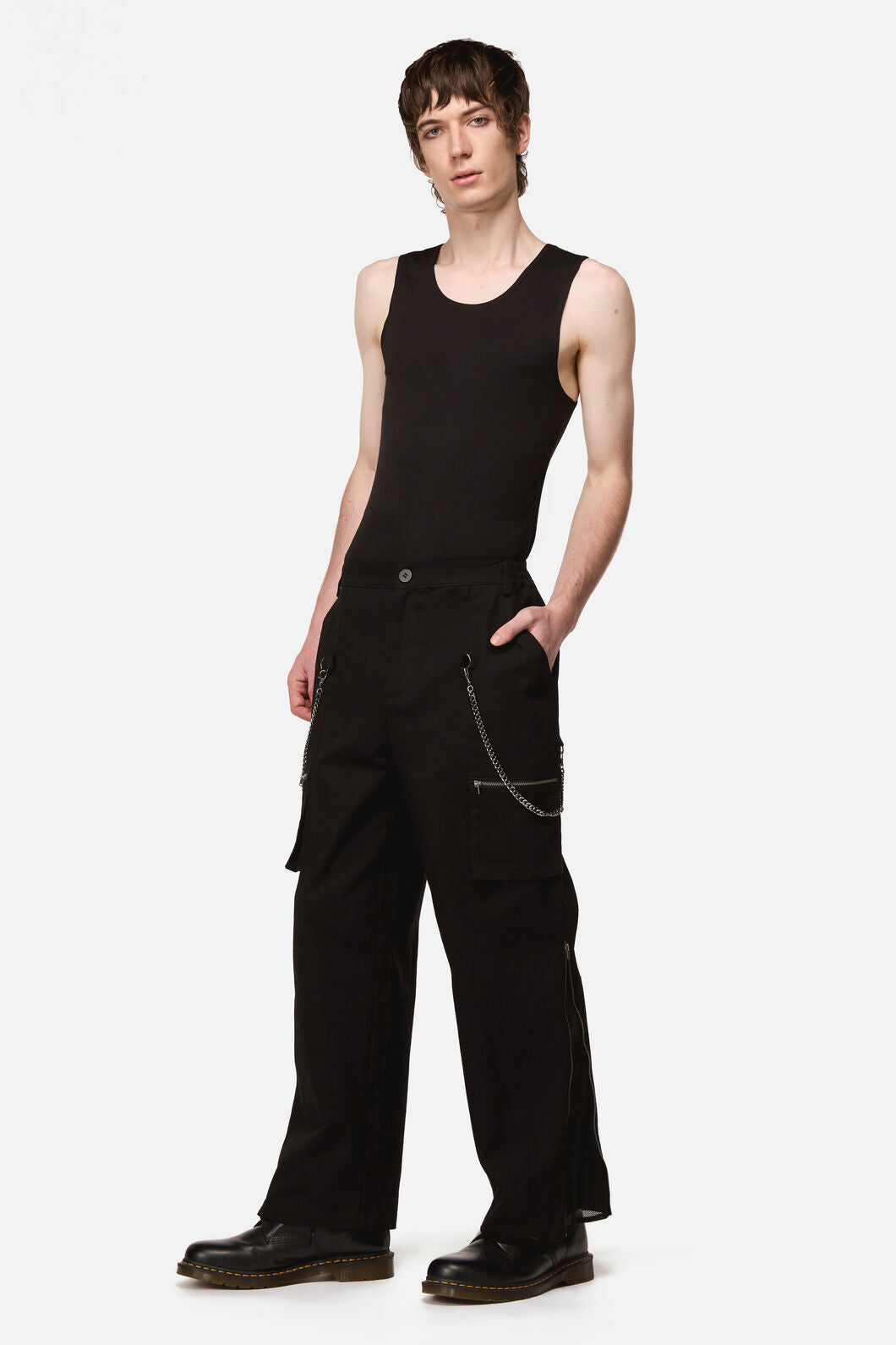 Black Friday - Your Grace Goth Zip Pant - black