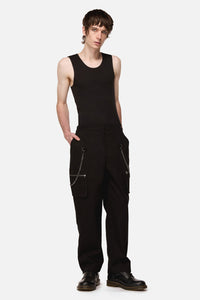 Black Friday - Your Grace Goth Zip Pant - black