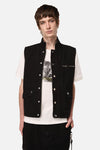 Black Friday - Midnight Goth Grunge Vest - black
