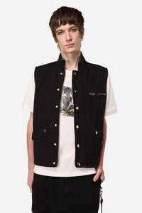 Black Friday - Midnight Goth Grunge Vest - black
