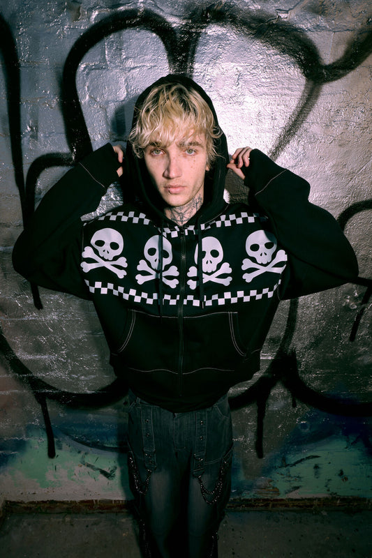 Black Friday - Bonez Goth Hoodie - black