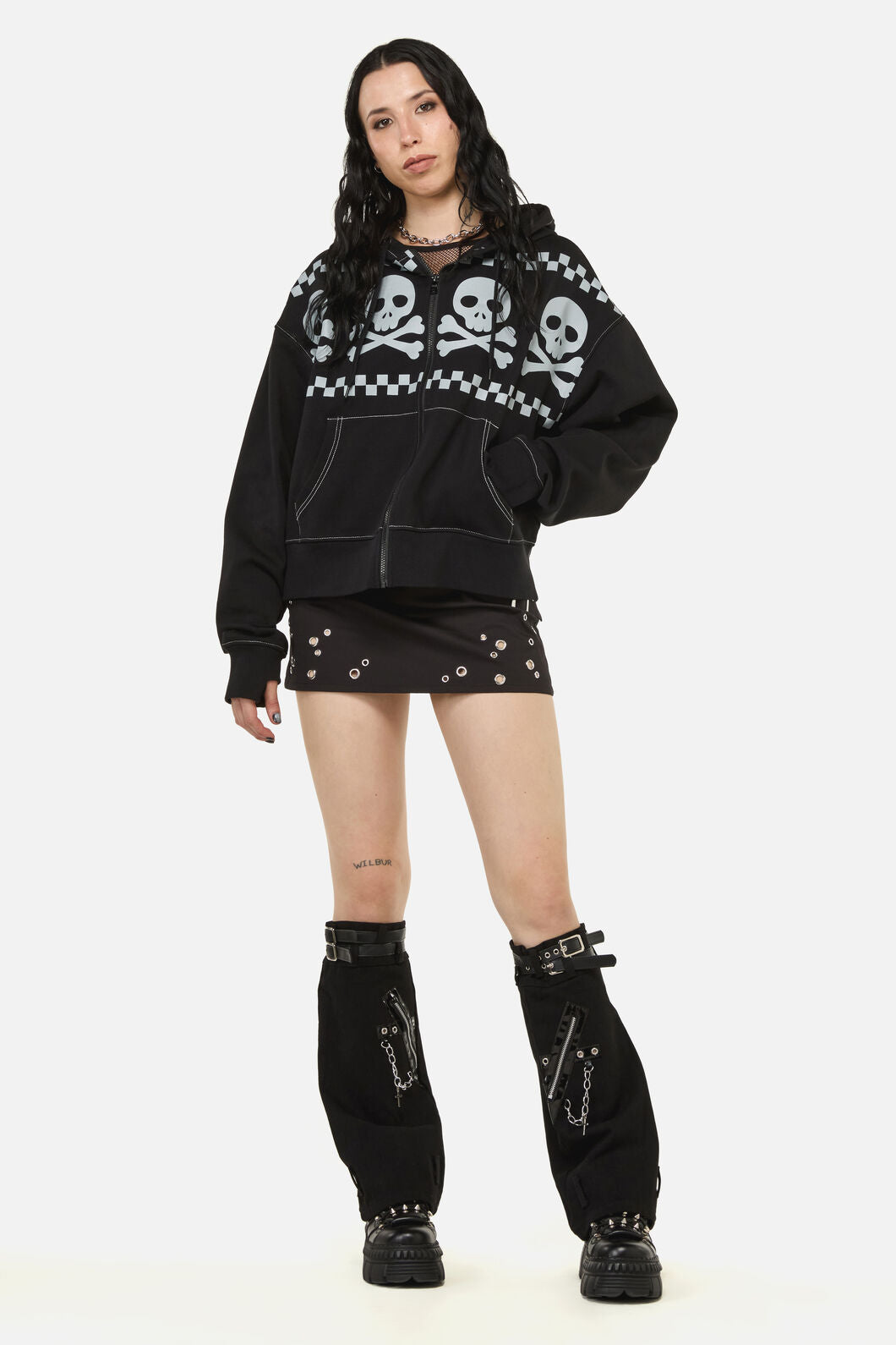 Black Friday - Bonez Goth Hoodie - black