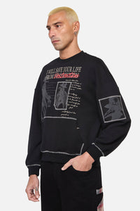 Black Friday - Plague Doctor Patch Jumper - black