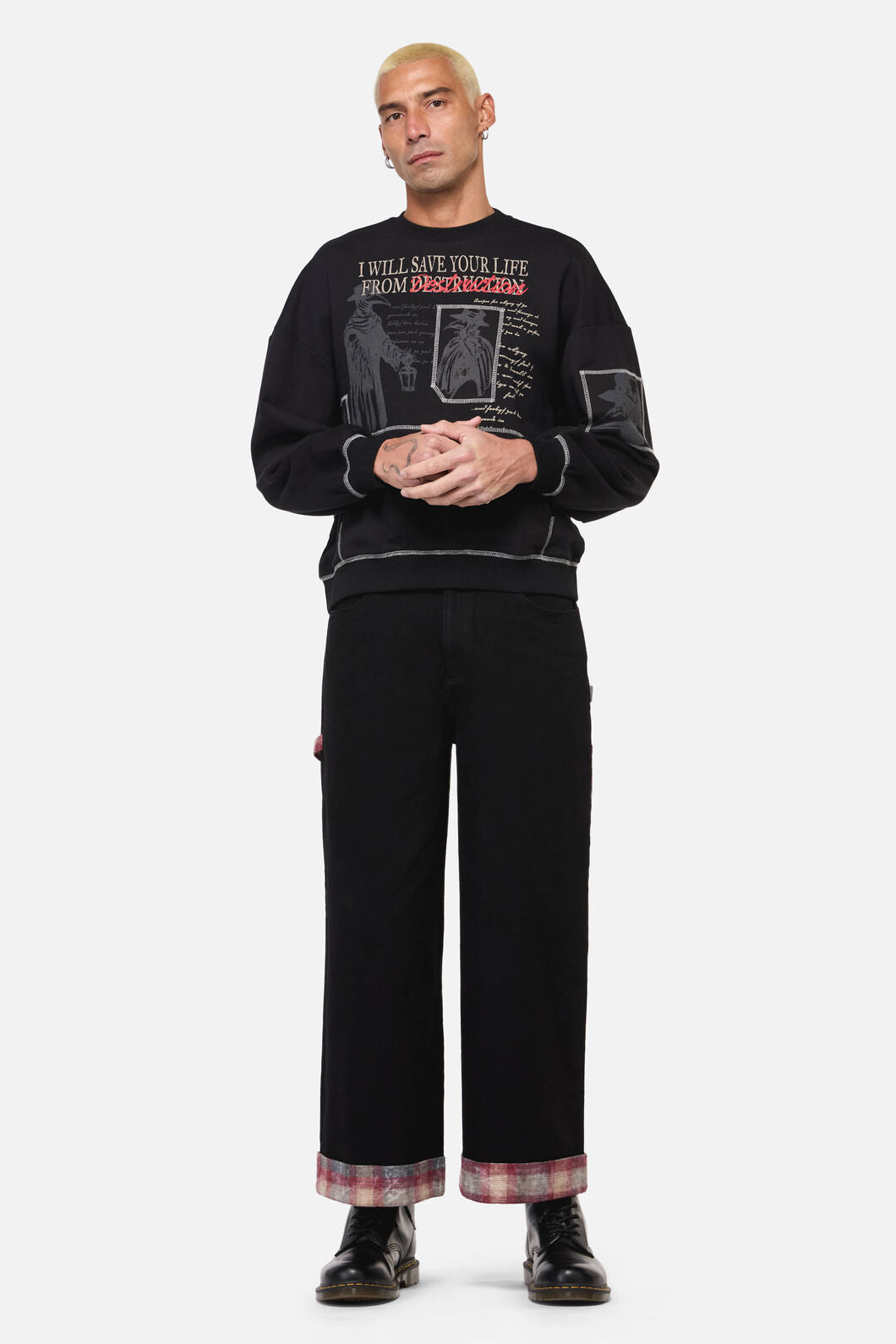 Black Friday - Plague Doctor Patch Jumper - black