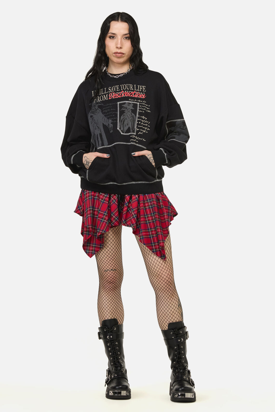 Black Friday - Plague Doctor Patch Jumper - black