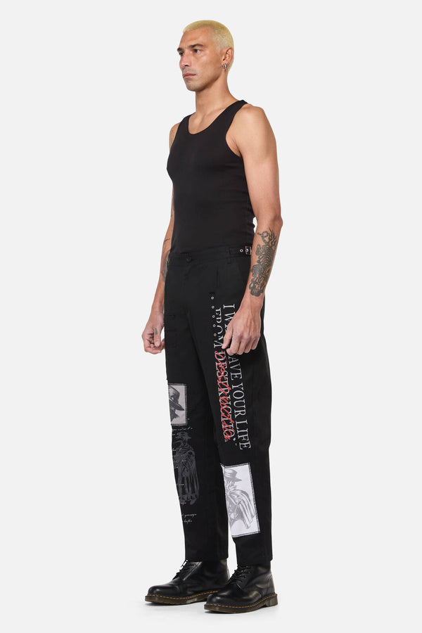 Black Friday - Plague Doctor Patch Pants - black