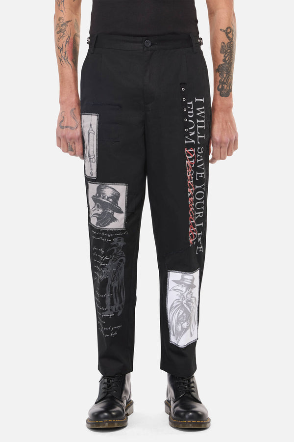 Black Friday - Plague Doctor Patch Pants - black