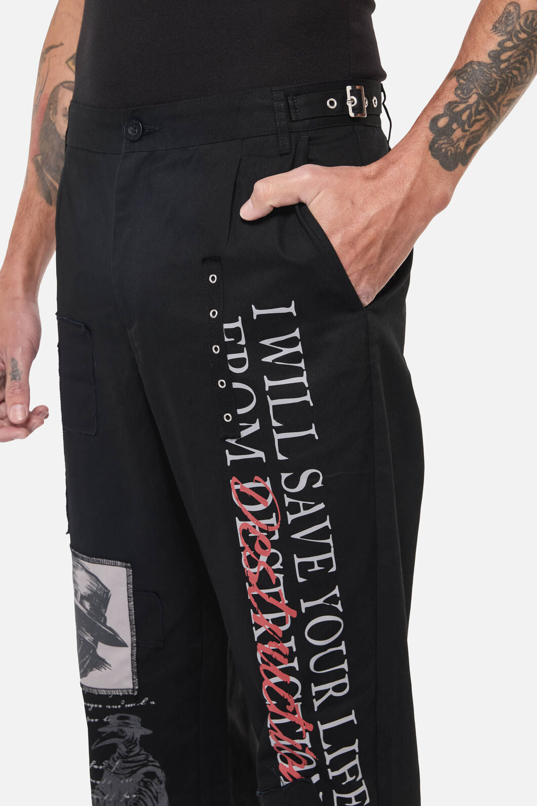 Black Friday - Plague Doctor Patch Pants - black