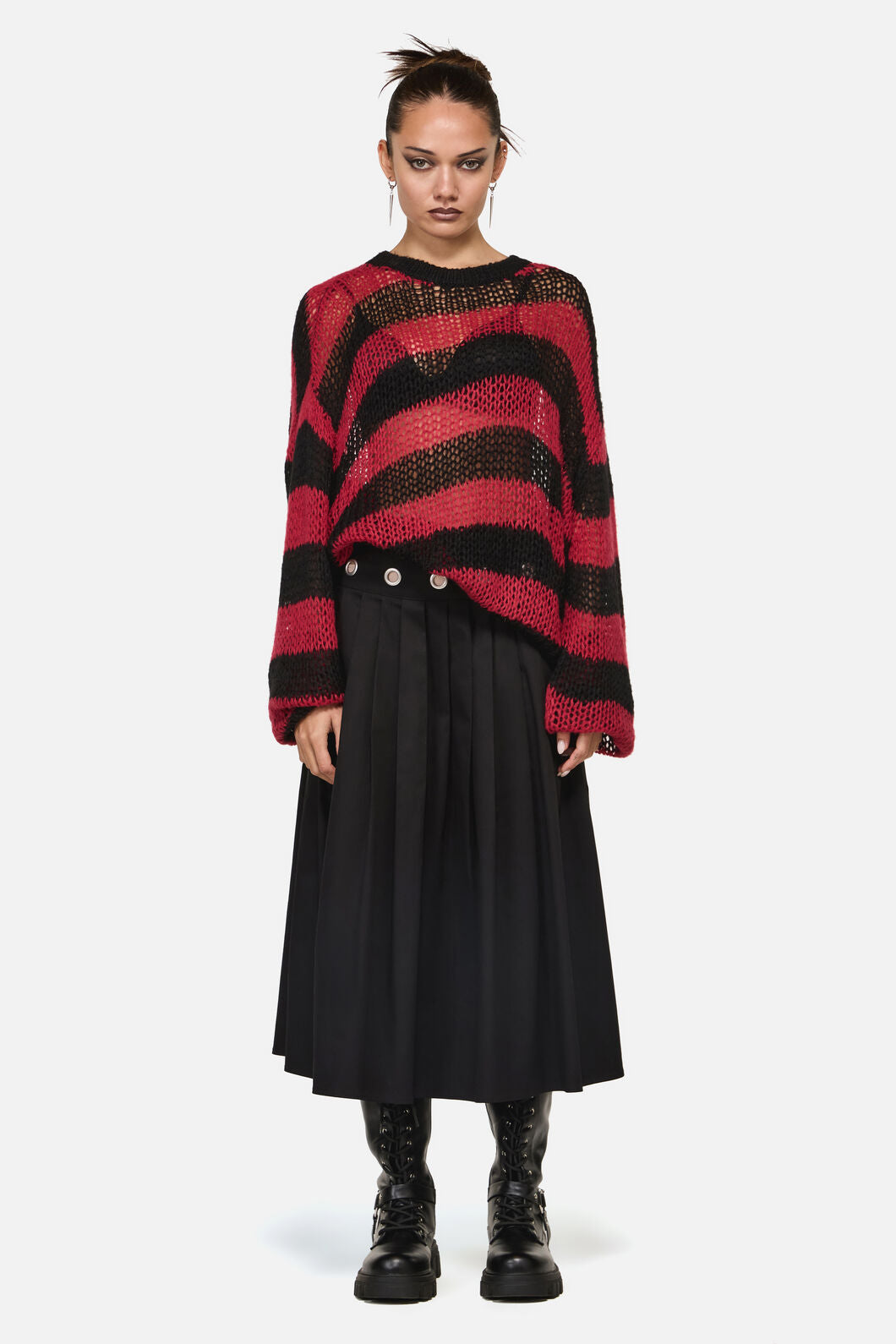 Black Friday - Beasts Knit Jumper - red-black