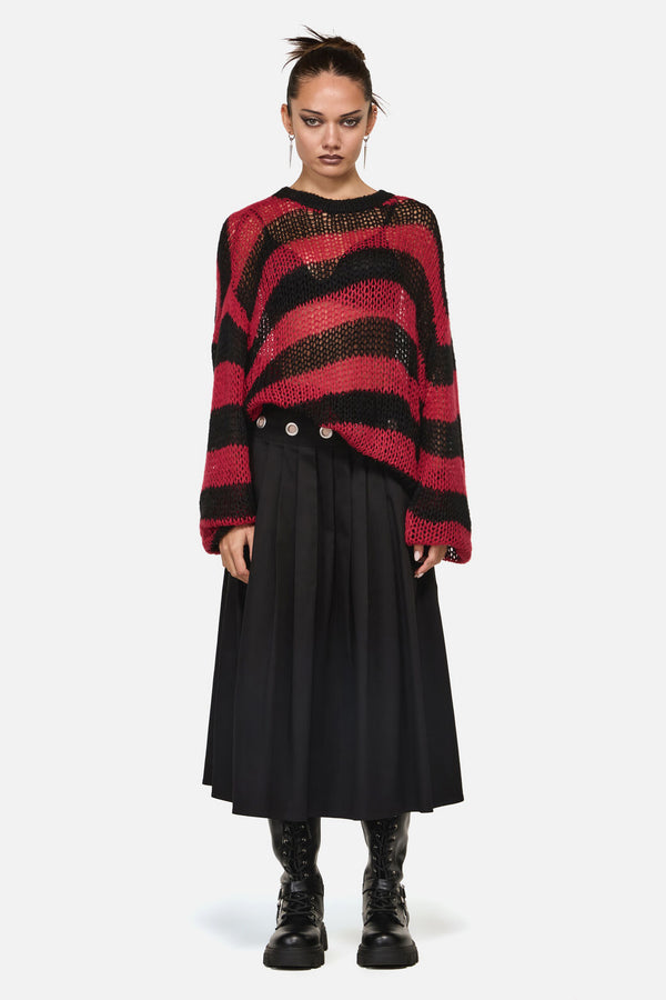 Black Friday - Beasts Knit Jumper - red-black