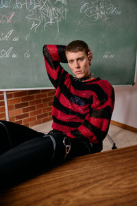 Black Friday - Beasts Knit Jumper - red-black