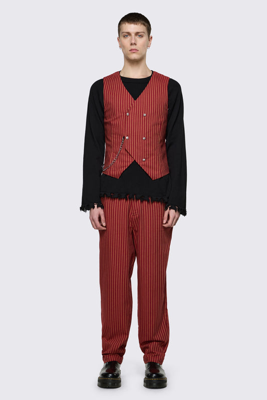 Black Friday - Faire Double Breasted Vest - red-gold