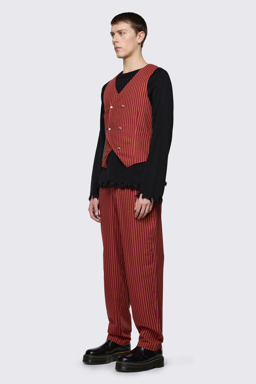 Black Friday - Faire Double Breasted Vest - red-gold