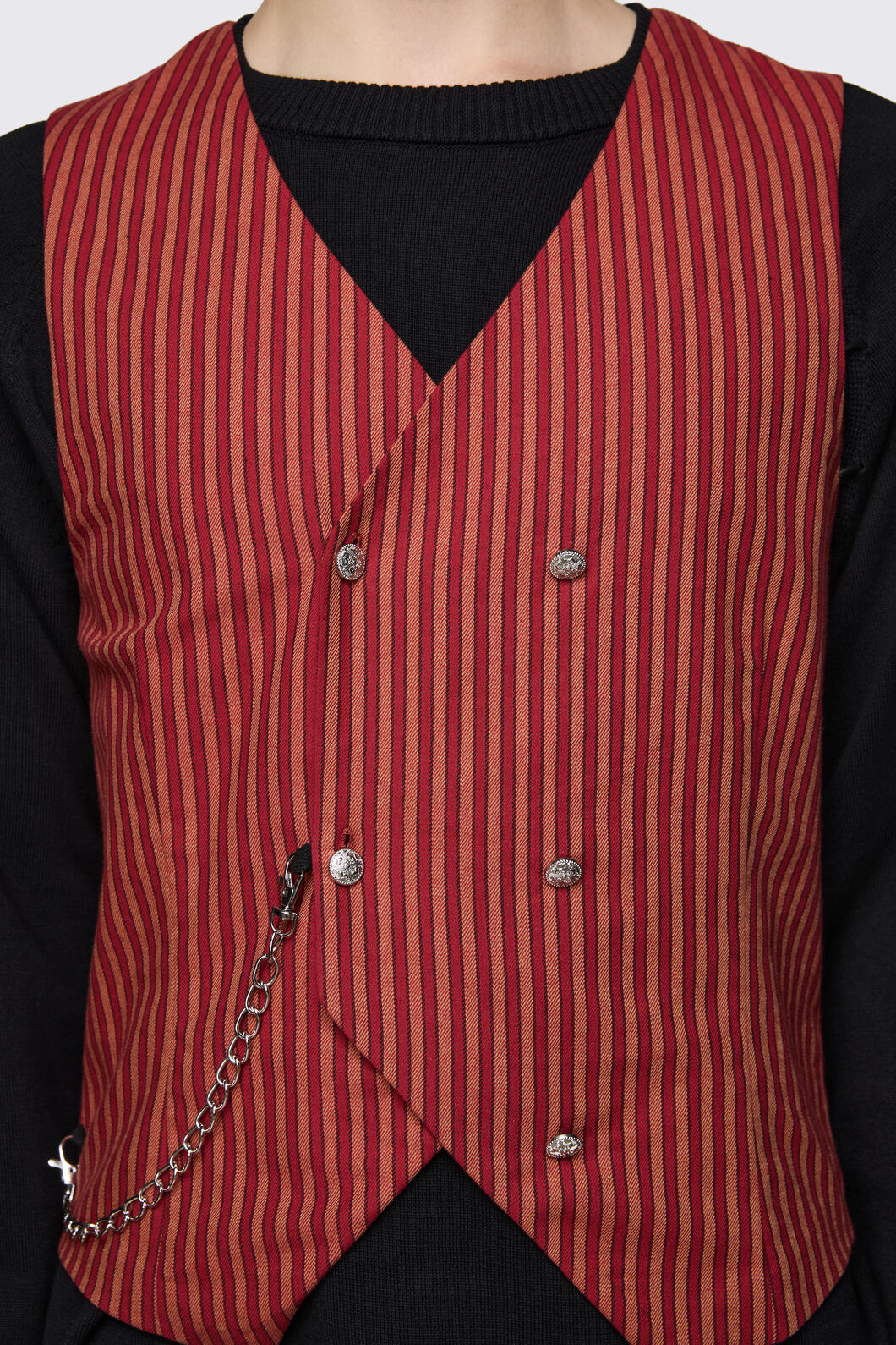 Black Friday - Faire Double Breasted Vest - red-gold