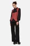 Black Friday - Faire Double Breasted Vest - red-gold