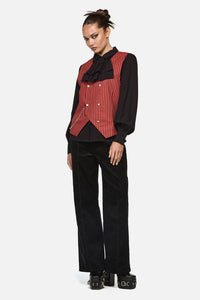 Black Friday - Faire Double Breasted Vest - red-gold