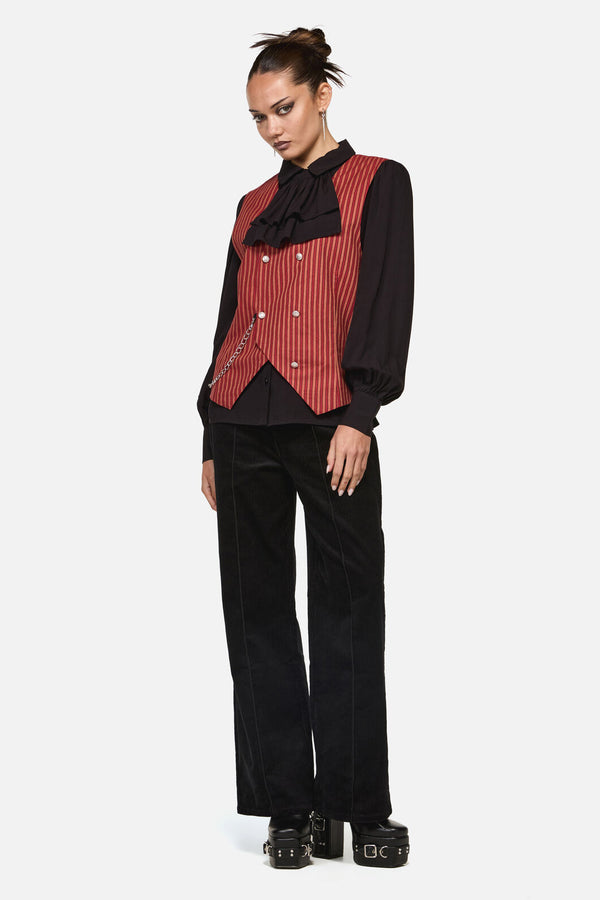 Black Friday - Faire Double Breasted Vest - red-gold