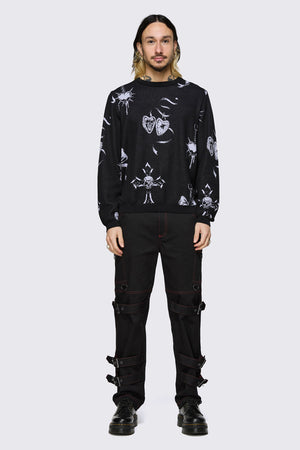 Black Friday - Trad Emo Knit - black