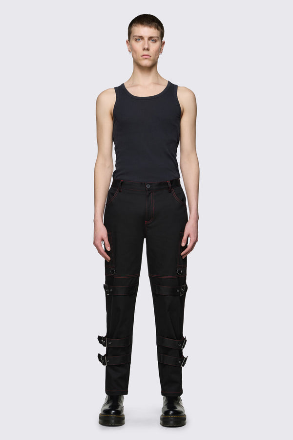 Black Friday - Trad Emo Belt Pants - black