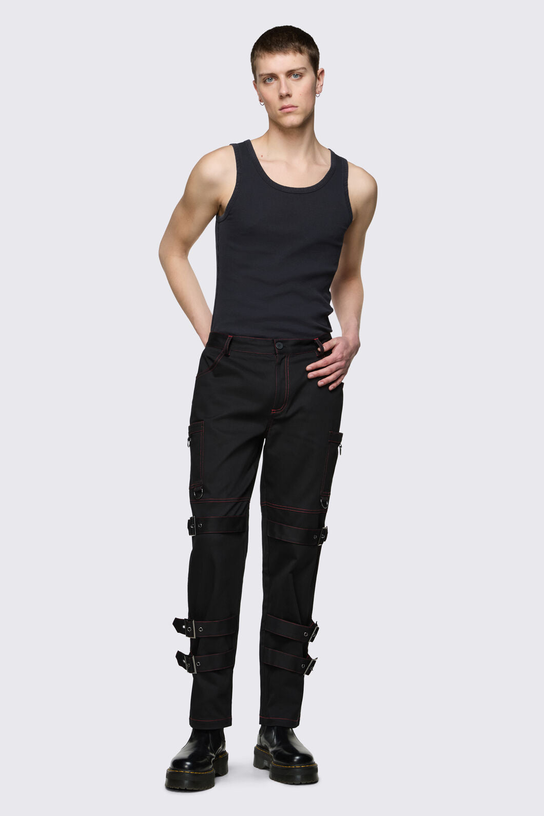 Black Friday - Trad Emo Belt Pants - black