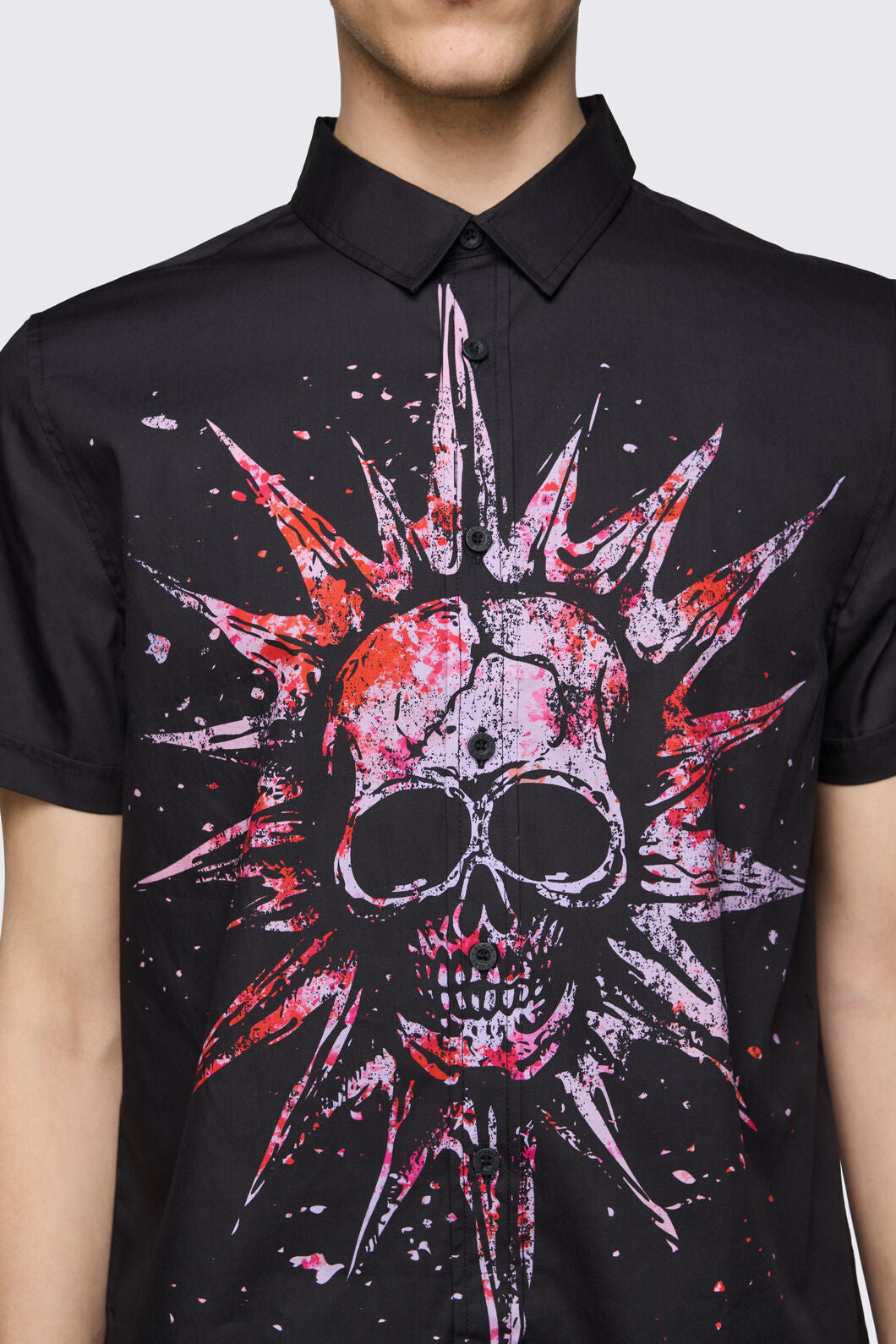 Black Friday - Trad Emo Skull Shirt - black