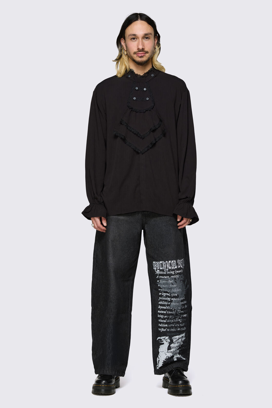 Black Friday - Fealty Bib Shirt - black