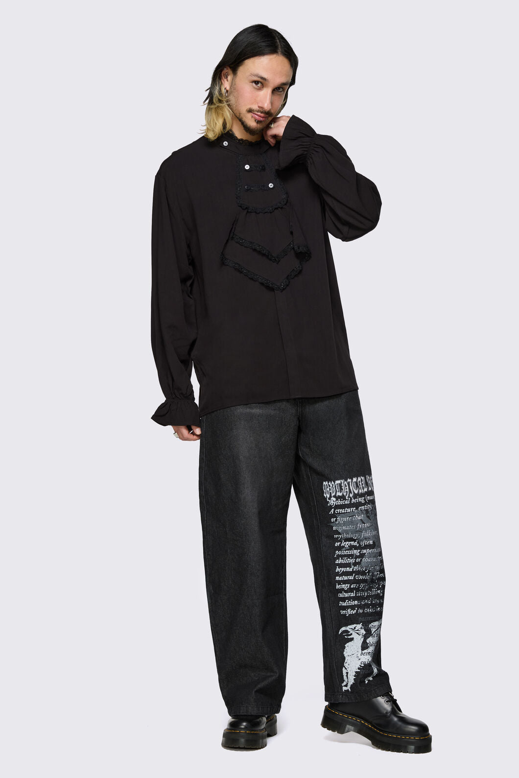 Black Friday - Fealty Bib Shirt - black