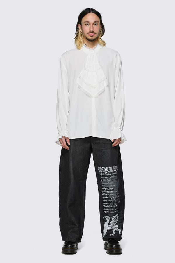 Black Friday - Fealty Bib Shirt - cream