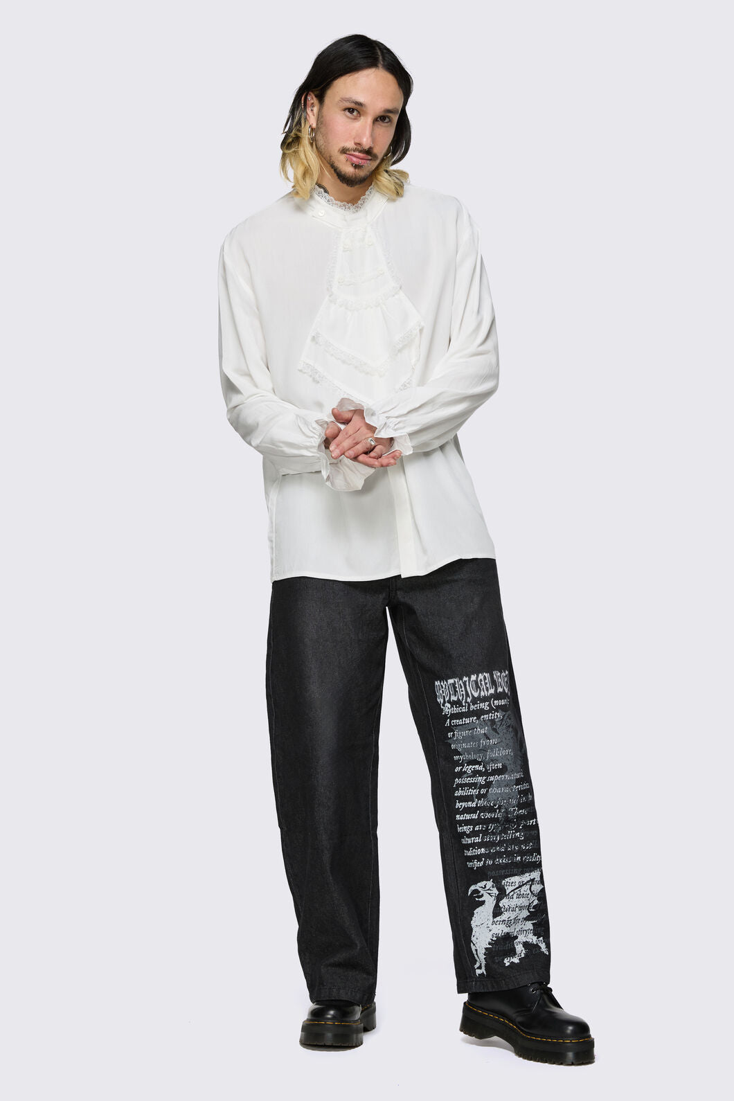 Black Friday - Fealty Bib Shirt - cream