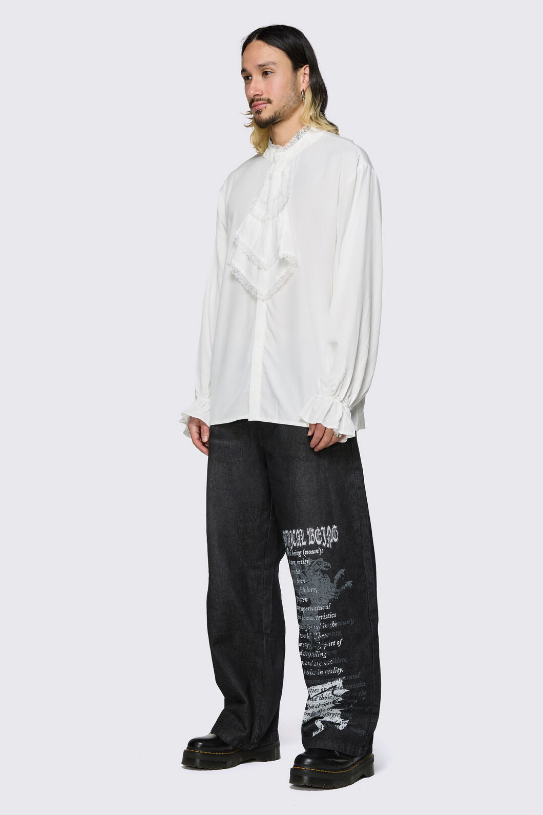 Black Friday - Fealty Bib Shirt - cream