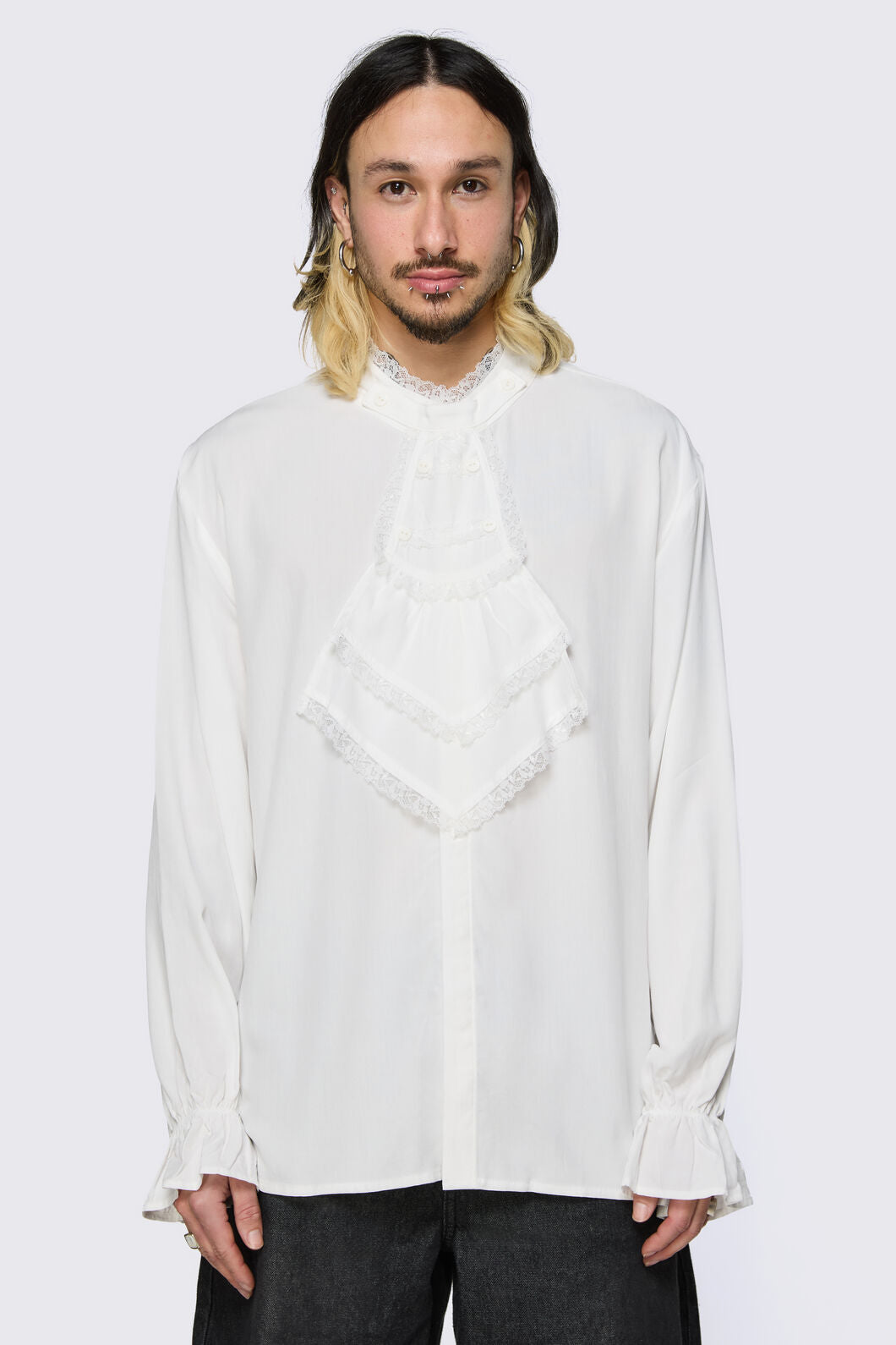 Black Friday - Fealty Bib Shirt - cream