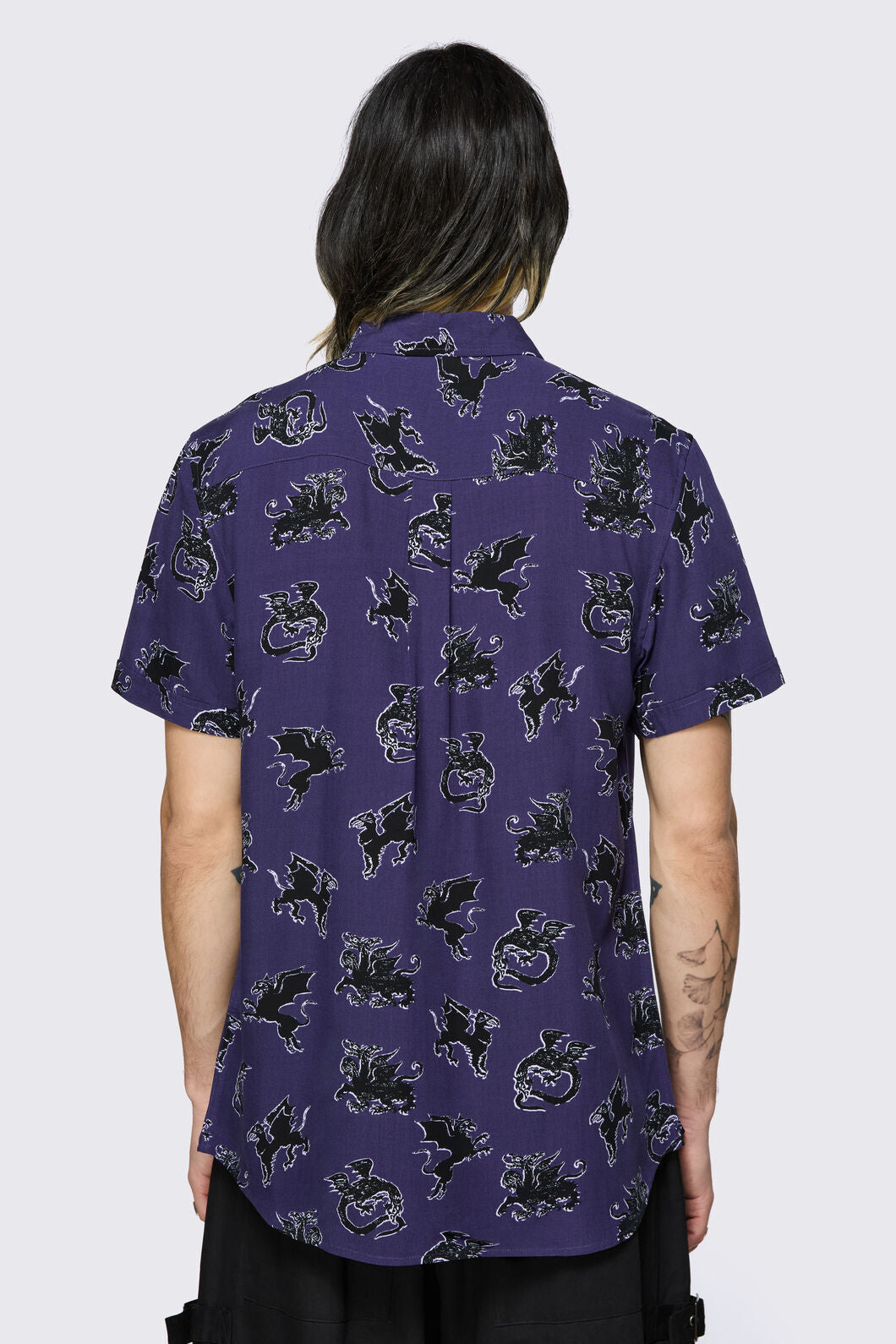 Black Friday - Monstre Short Sleeve Shirt - purple