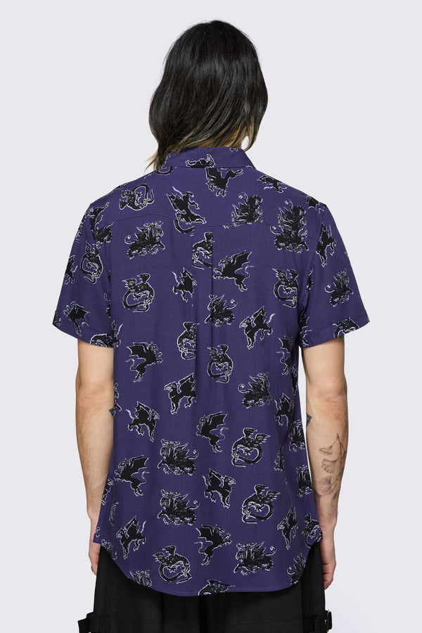Black Friday - Monstre Short Sleeve Shirt - purple